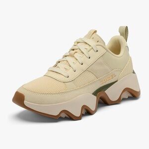SOREL Kinetic Impact II Wonder Lace Sneaker Honey White/Utility Green 6.5